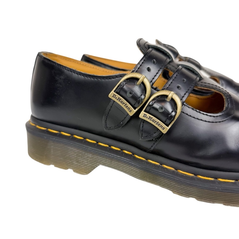 Dr. Martens 8065 Mary Jane Shoe Oxford Buckle Flat Black Smooth Leather Size 9 - Picture 9 of 16